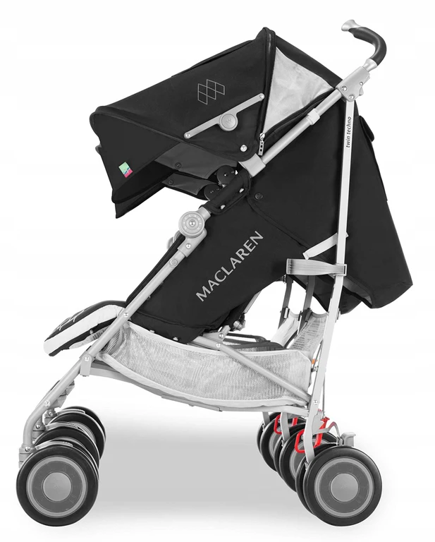 Коляска-трость для двойни Maclaren Twin Techno Black (WM1Y130012)