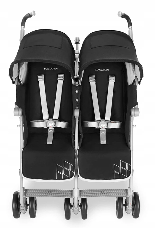 Коляска-трость для двойни Maclaren Twin Techno Black (WM1Y130012)
