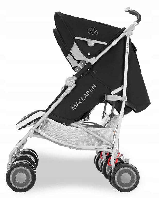 Коляска-трость для двойни Maclaren Twin Techno Black (WM1Y130012)