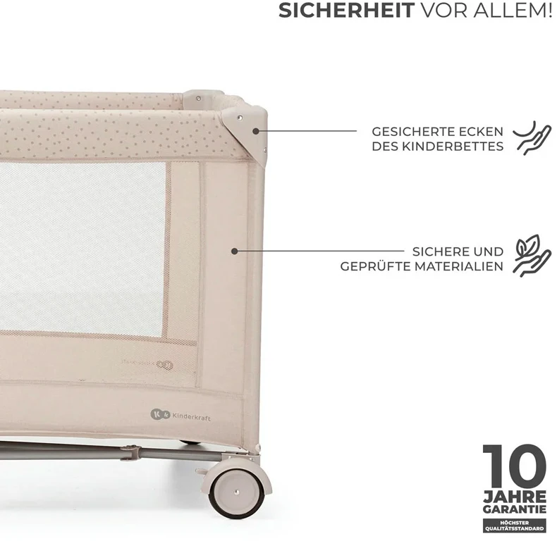 Манеж із пеленатором Kinderkraft Joy 2 Beige