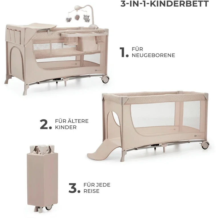 Манеж із пеленатором Kinderkraft Joy 2 Beige