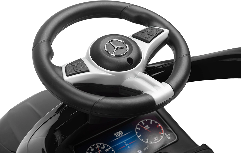 Машинка для катання Caretero (Toyz) Mercedes C-CLASS з батьківською ручкою Black