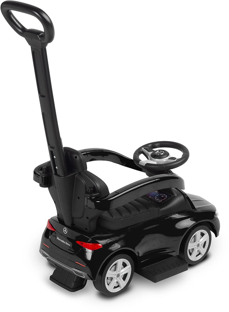 Машинка для катання Caretero (Toyz) Mercedes C-CLASS з батьківською ручкою Black