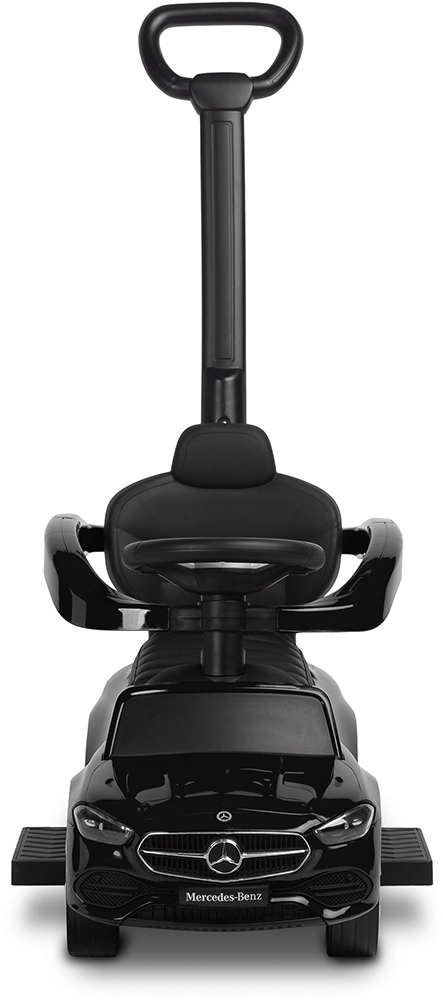 Машинка для катання Caretero (Toyz) Mercedes C-CLASS з батьківською ручкою Black