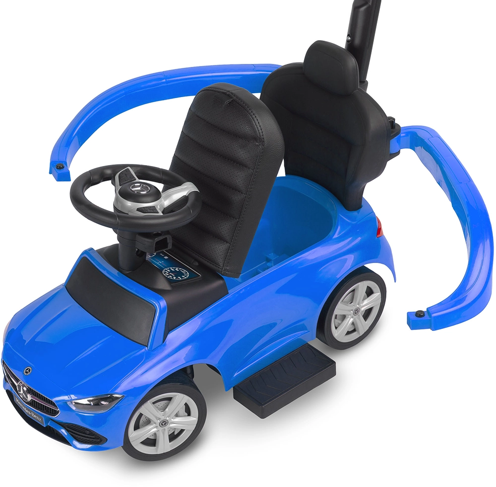 Машинка для катання Caretero (Toyz) Mercedes C-CLASS з батьківською ручкою Blue