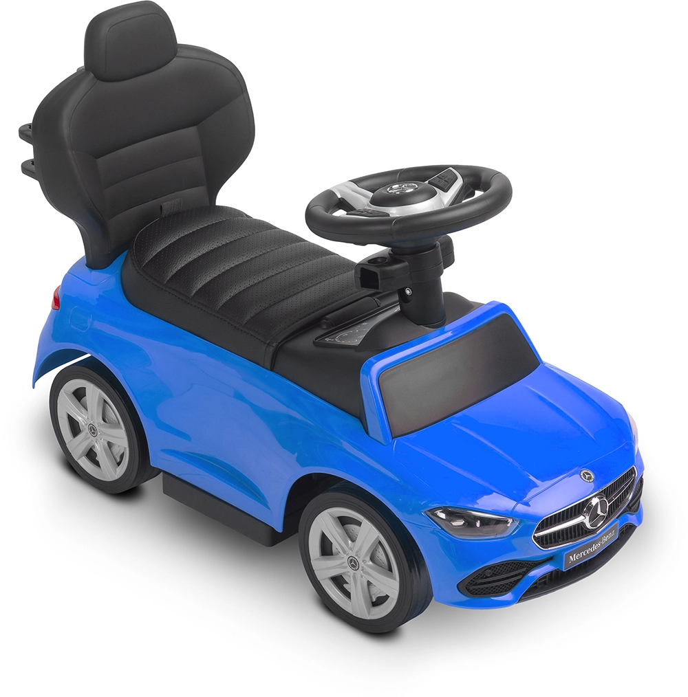 Машинка для катання Caretero (Toyz) Mercedes C-CLASS з батьківською ручкою Blue