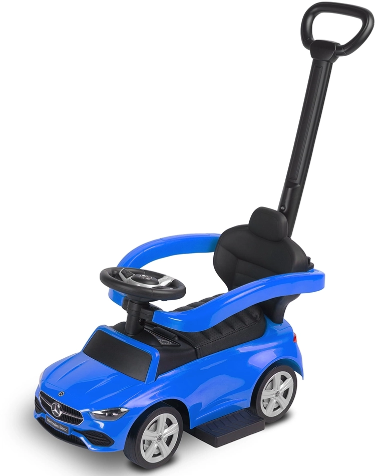 Машинка для катания Caretero (Toyz) Mercedes C-CLASS с родительской ручкой Blue