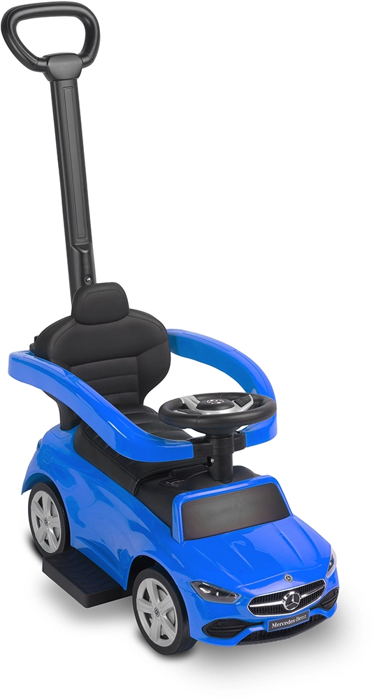 Машинка для катання Caretero (Toyz) Mercedes C-CLASS з батьківською ручкою Blue