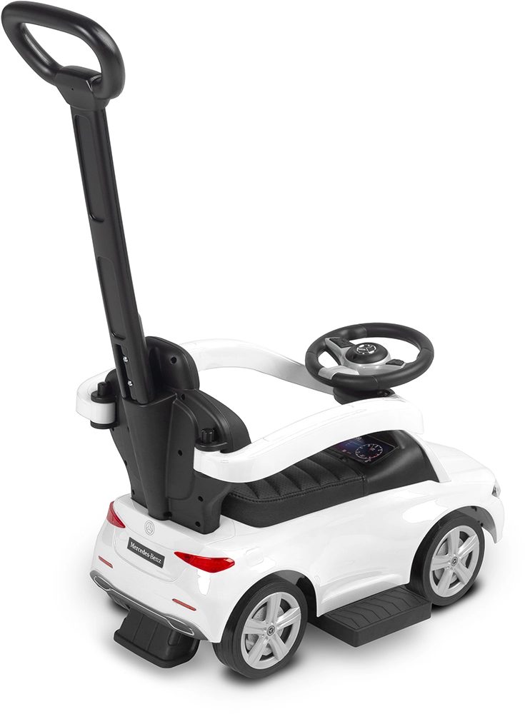 Машинка для катання Caretero (Toyz) Mercedes C-CLASS з батьківською ручкою White