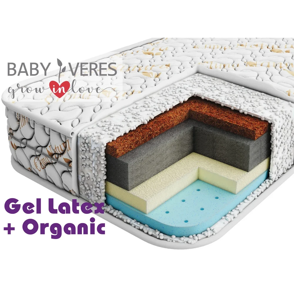 Матрас Veres Gel latex+ Organic 190x80x12 см