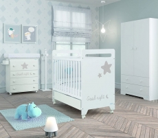 Дитяче ліжко Micuna Istar White/Grey