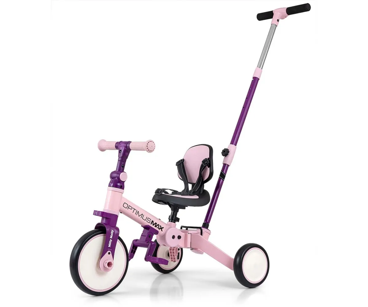 Трехколесный велосипед Milly Mally Optimus Max 5 в 1 Pink