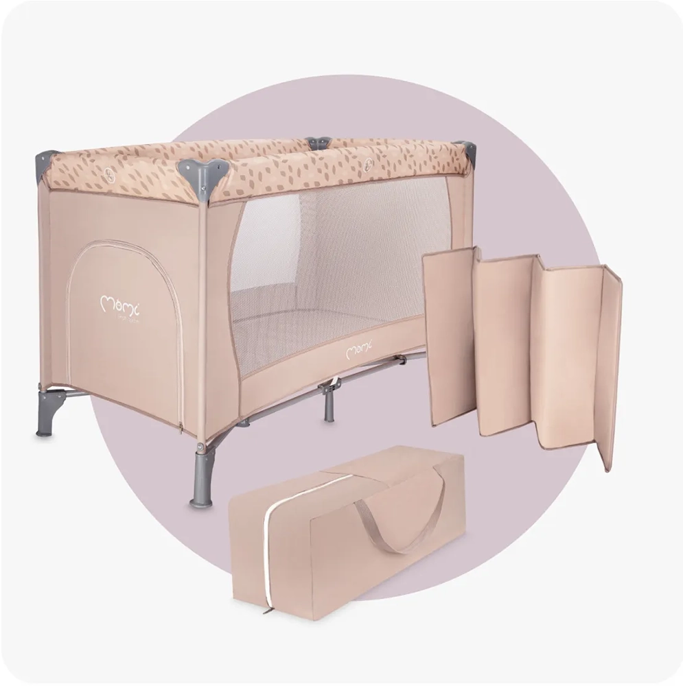 Дитячий манеж MoMi BELOVE beige