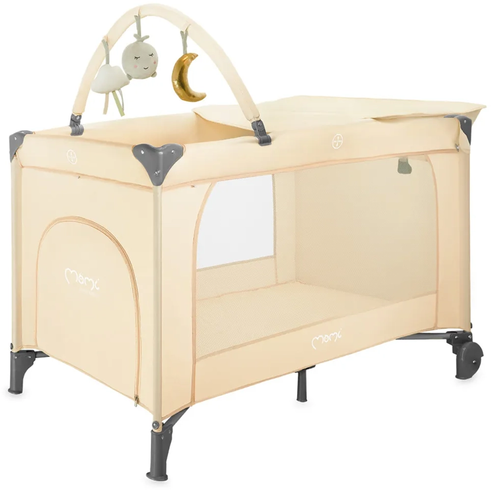 Детский манеж MoMi BELOVE PLUS beige