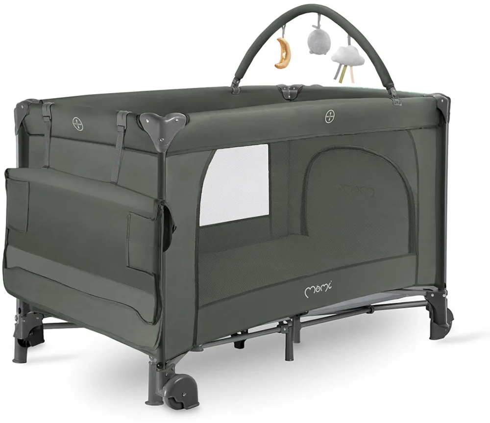 Дитячий манеж MoMi BELOVE PLUS dark green