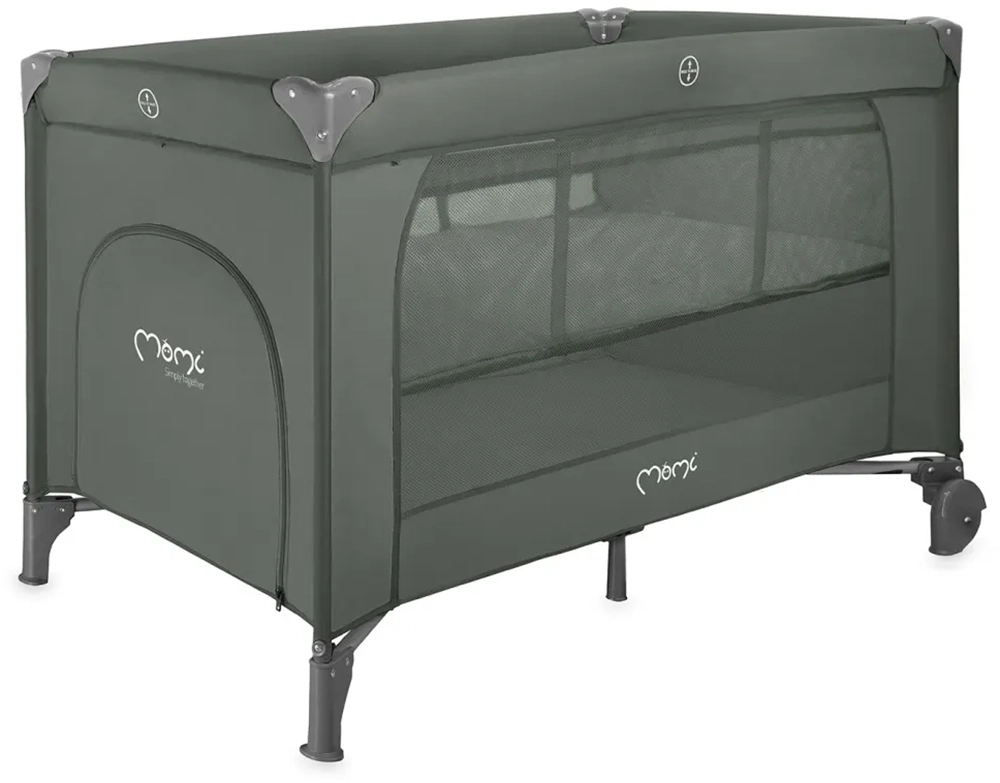 Дитячий манеж MoMi BELOVE PLUS dark green