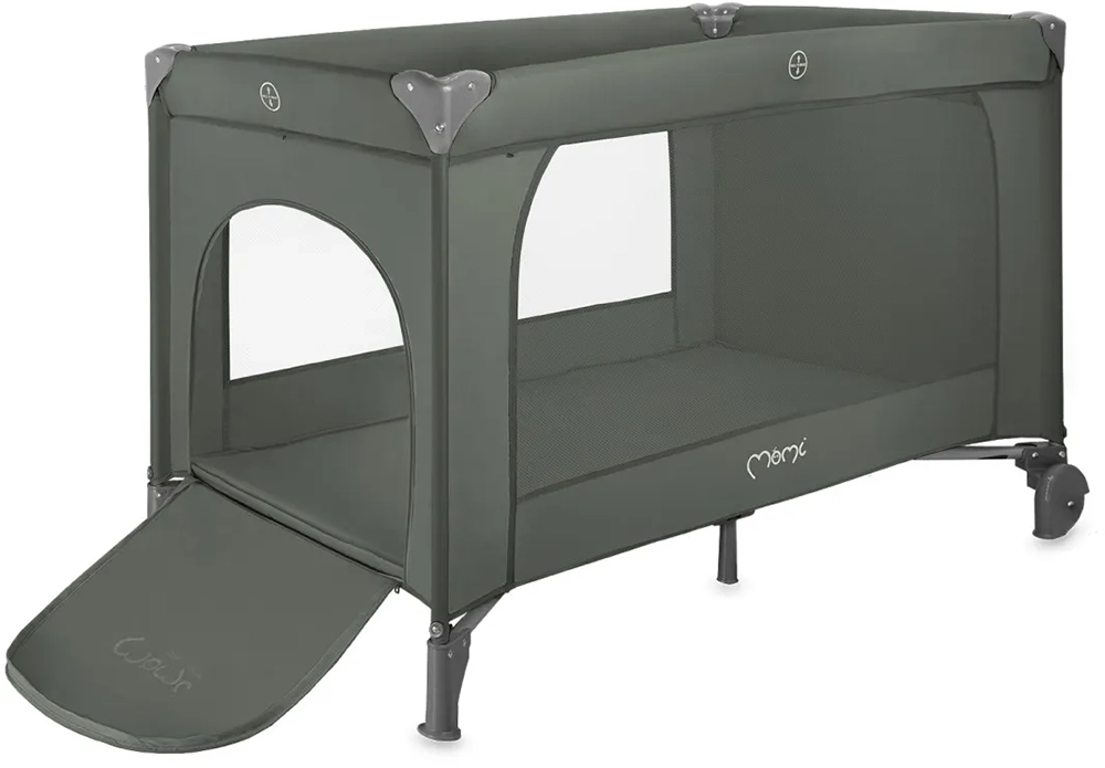 Дитячий манеж MoMi BELOVE PLUS dark green