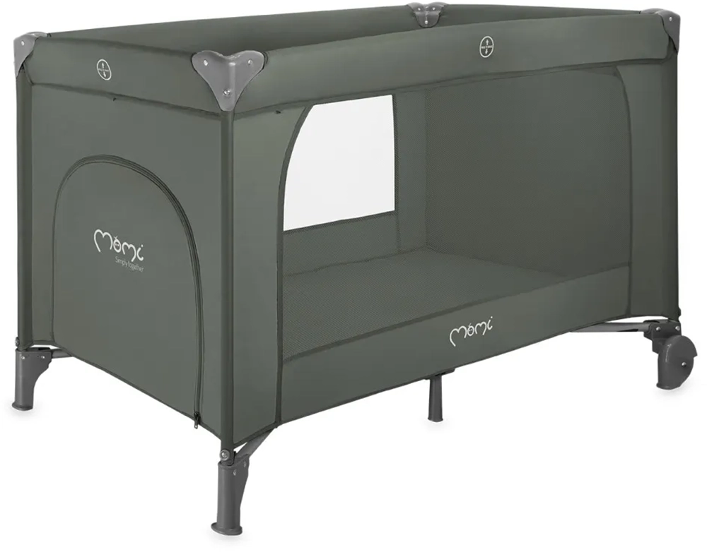 Дитячий манеж MoMi BELOVE PLUS dark green