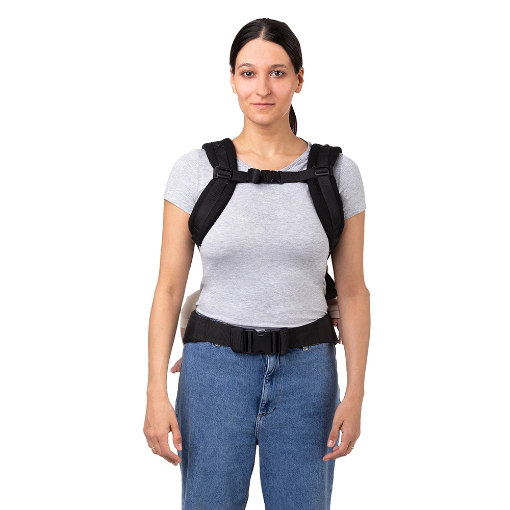 Рюкзак кенгуру MoMi COLLET Black