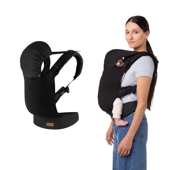 Рюкзак кенгуру MoMi COLLET Black