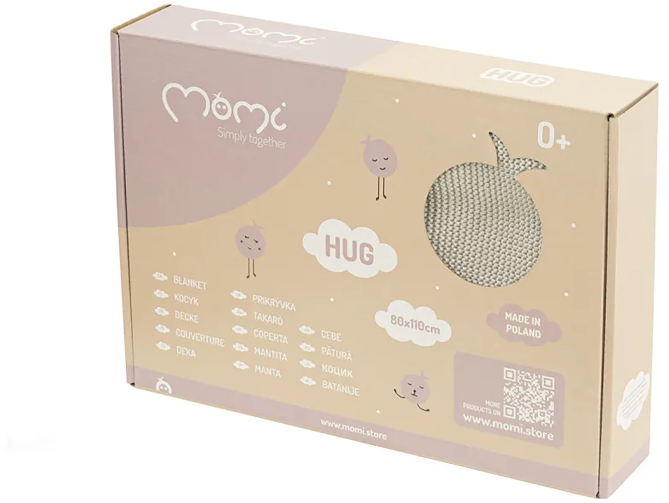 Плед дитячий MoMi HUG Beige
