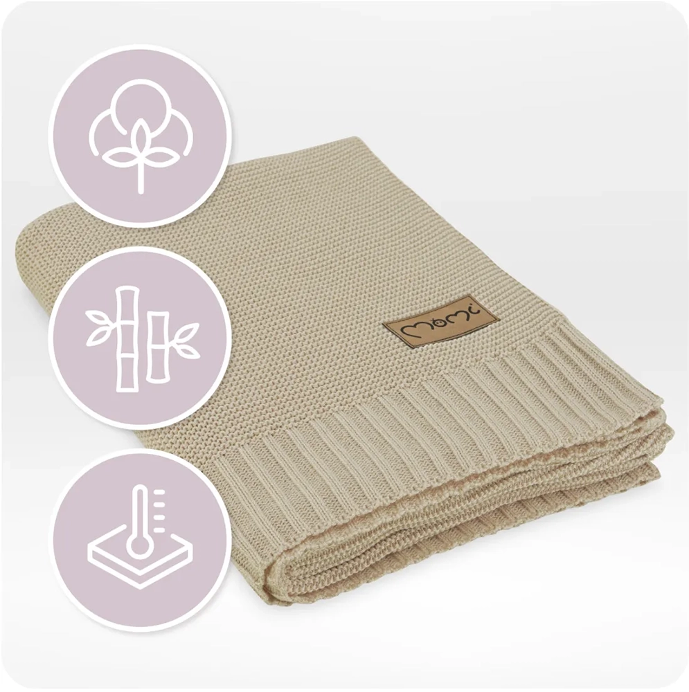 Плед дитячий MoMi HUG Beige