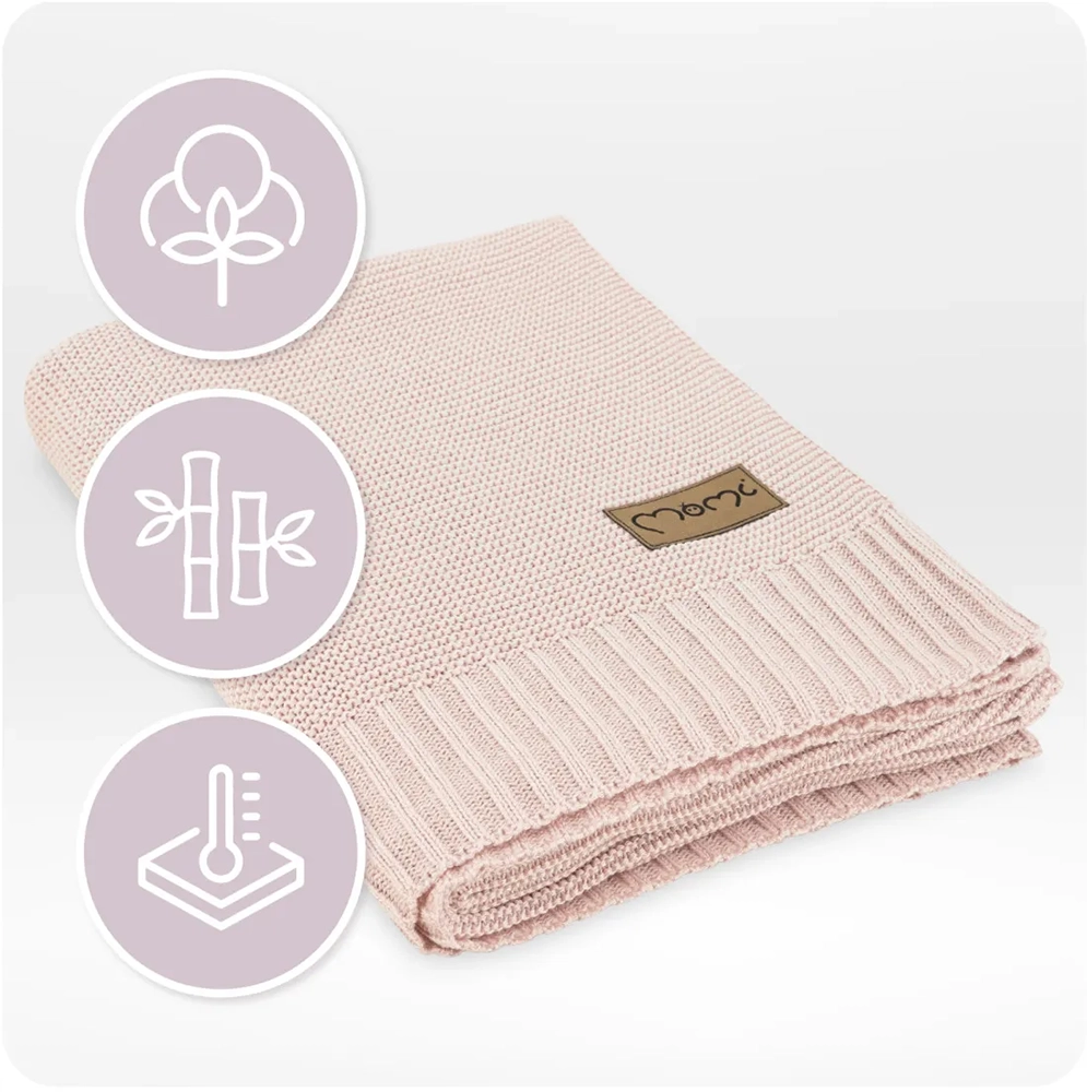 Плед дитячий MoMi HUG Pink
