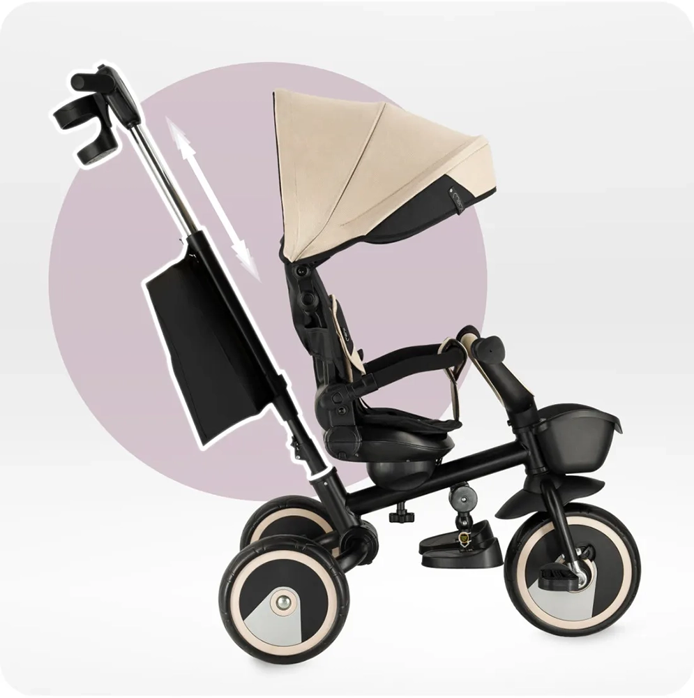 Триколісний велосипед 3 в1 MoMi IVI beige 
