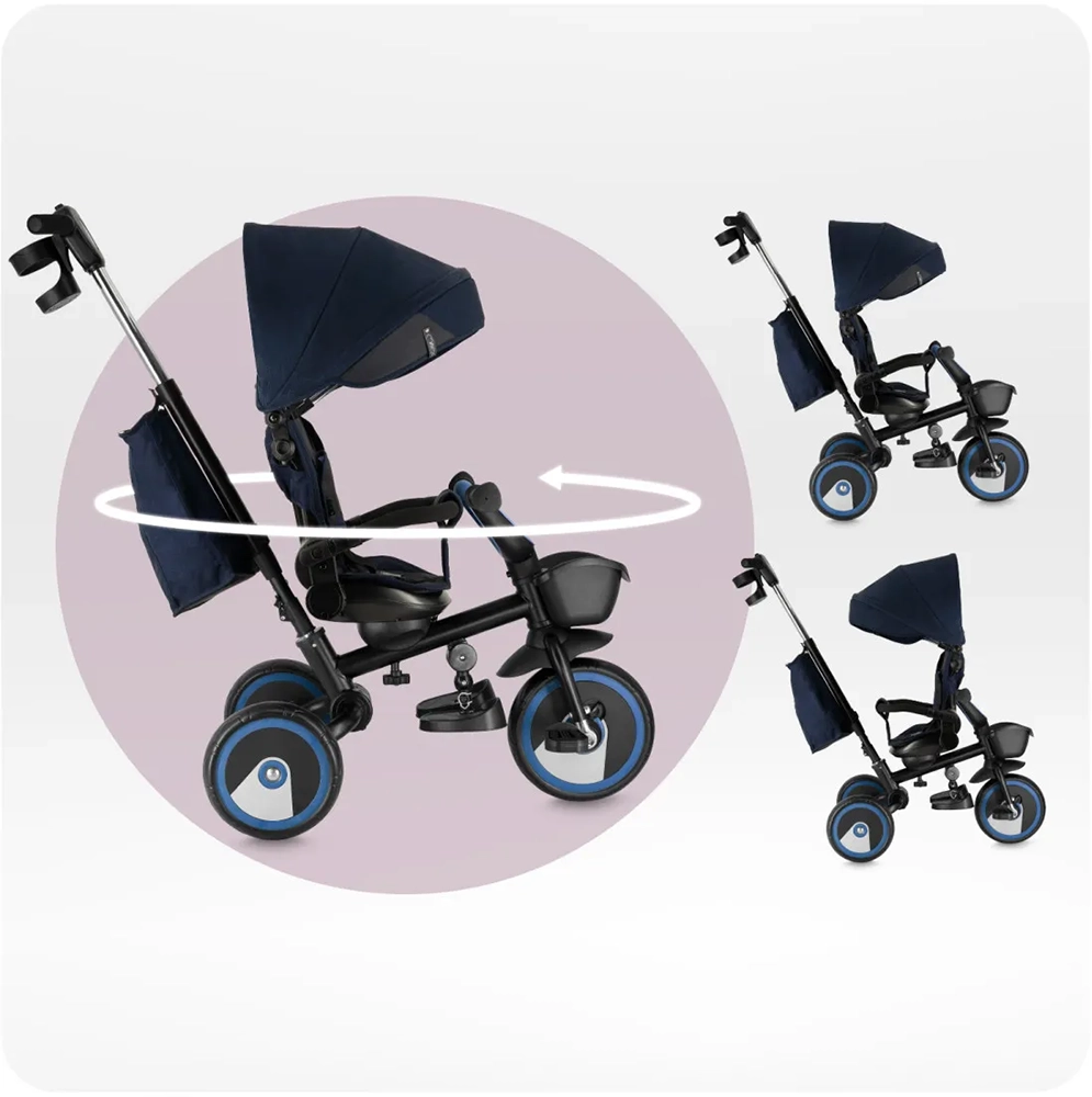 Триколісний велосипед 3 в 1 MoMi IVI navy blue