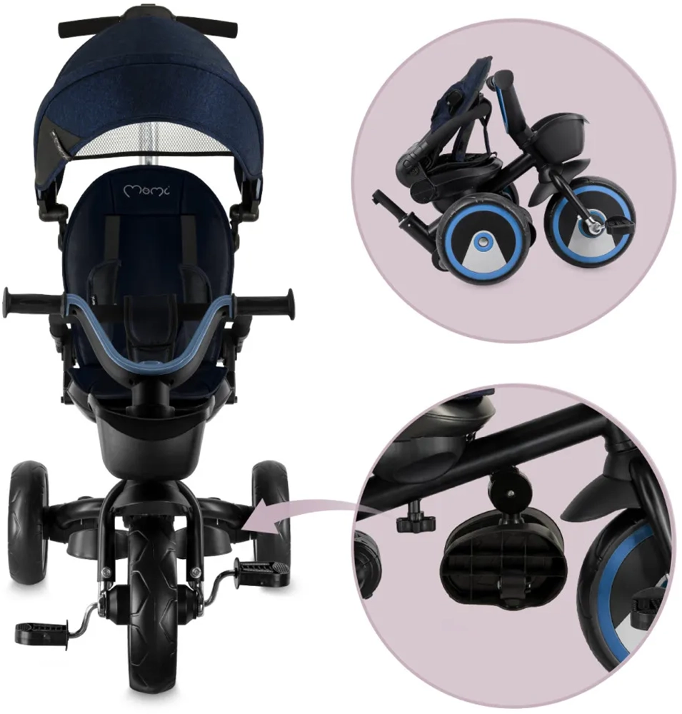 Триколісний велосипед 3 в 1 MoMi IVI navy blue