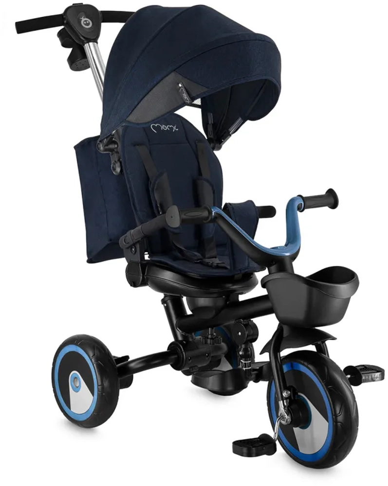 Трёхколёсный велосипед 3 в 1 MoMi IVI navy blue