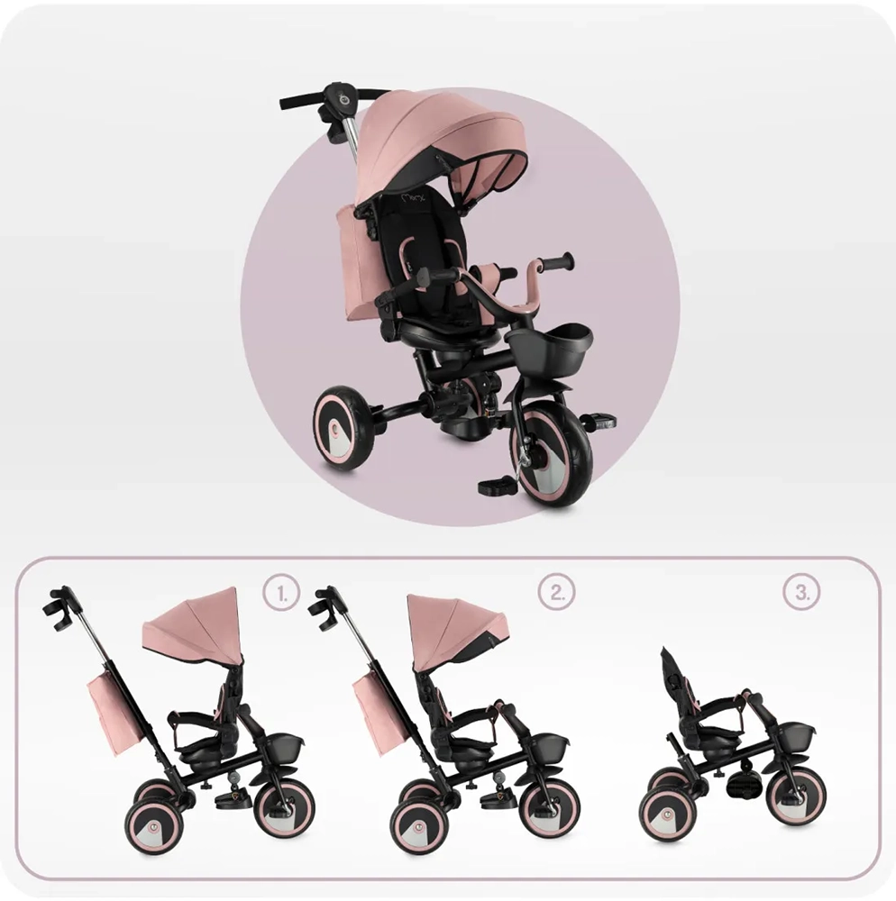Триколісний велосипед 3 в 1 MoMi IVI pink