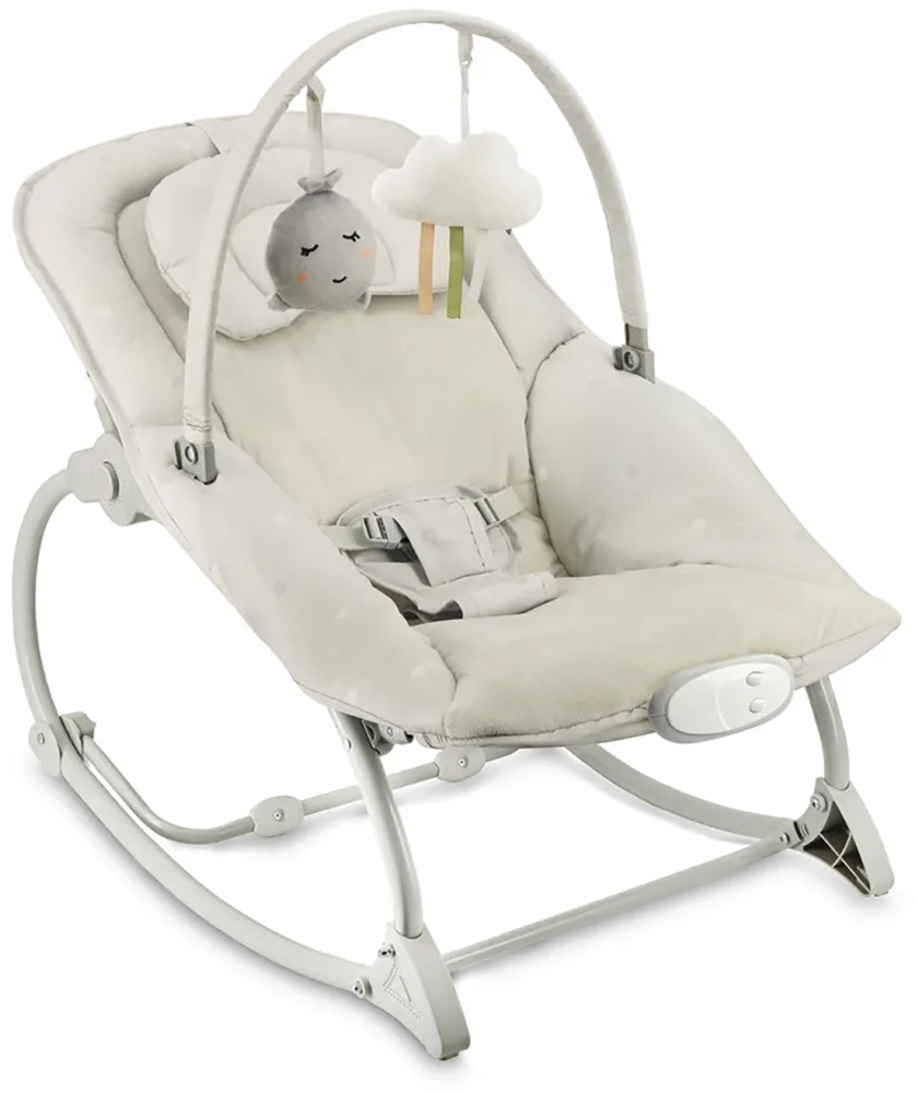 Шезлонг MoMi LAPIS light gray