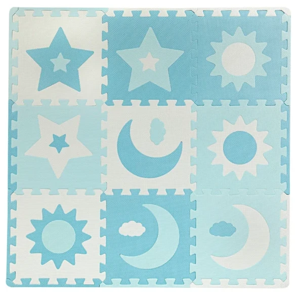 Коврик-пазл MoMi NEBE blue (90 x 90 см)