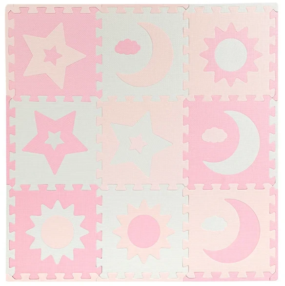 Коврик-пазл MoMi NEBE pink (90 x 90 см)