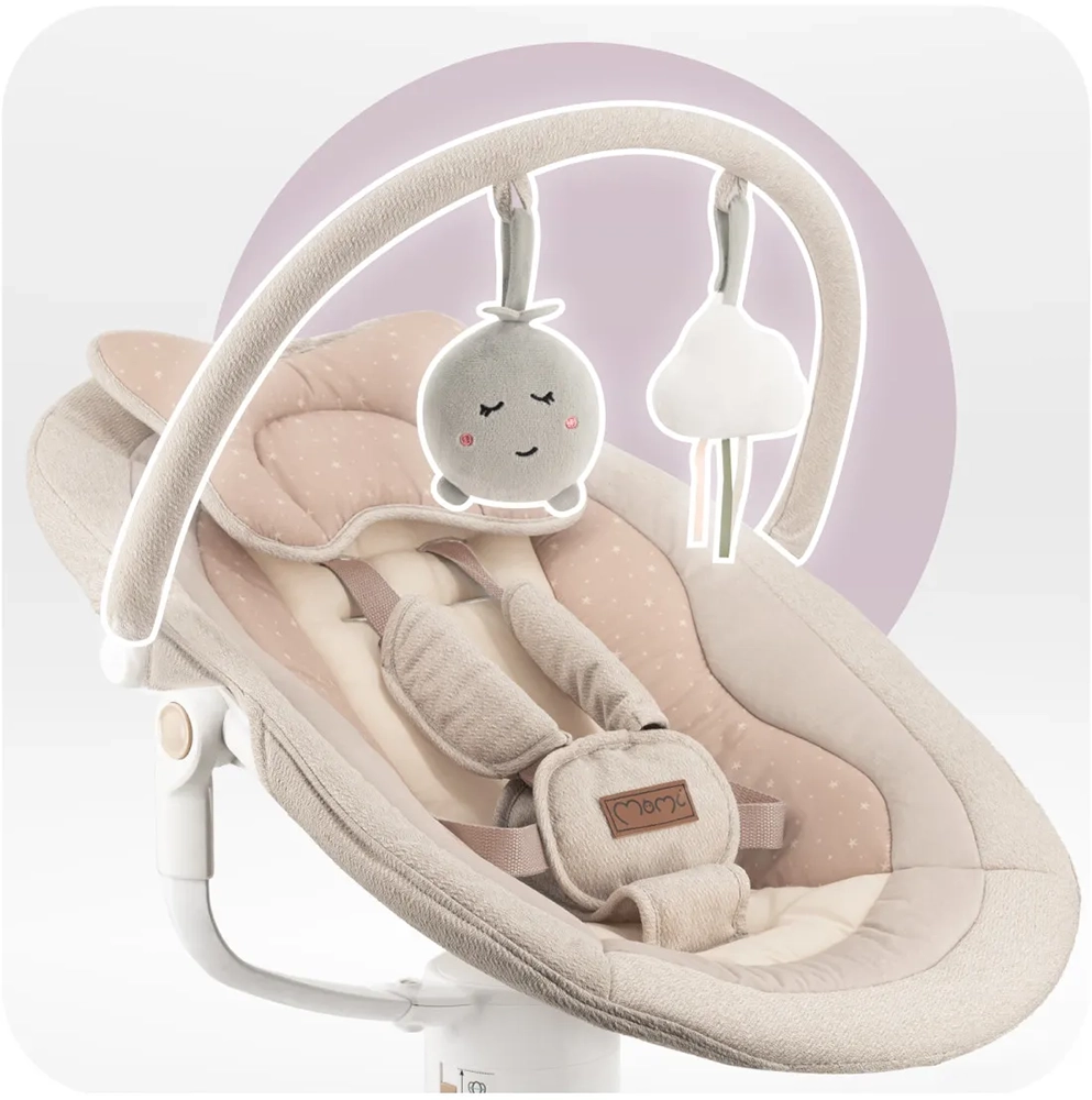 Електрична гойдалка MoMi PEARL beige