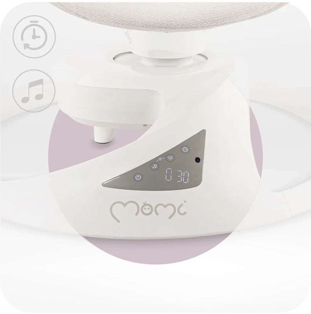 Електрична гойдалка MoMi PEARL grey