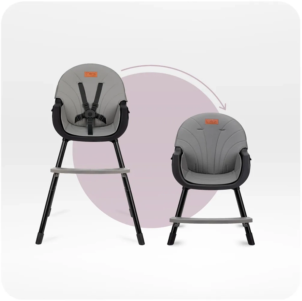 Стільчик для годування MoMi REKI black
