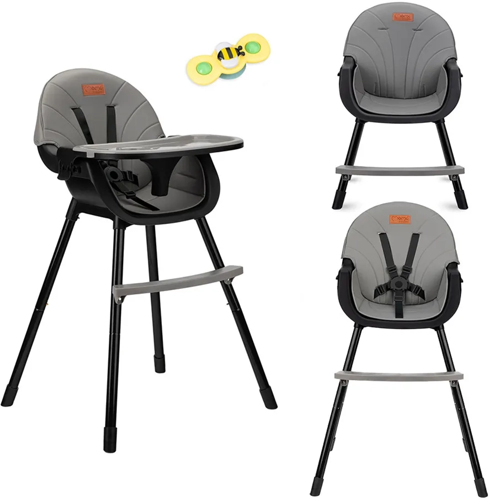 Стільчик для годування MoMi REKI black