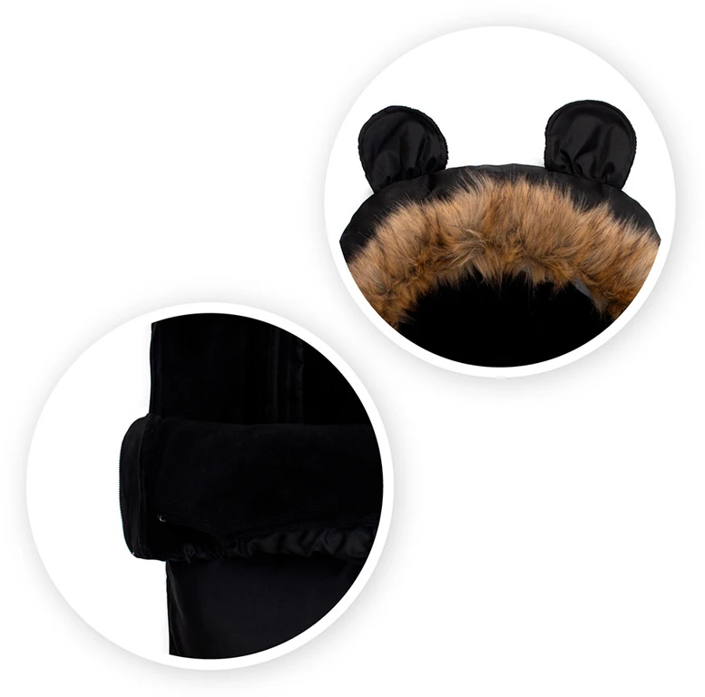 Зимовий конверт MoMi Sleeping bag black