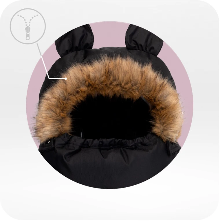Зимовий конверт MoMi Sleeping bag black