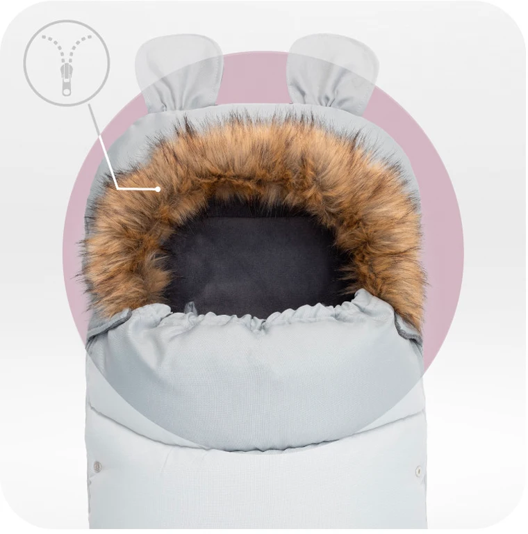 Зимовий конверт MoMi Sleeping bag gray