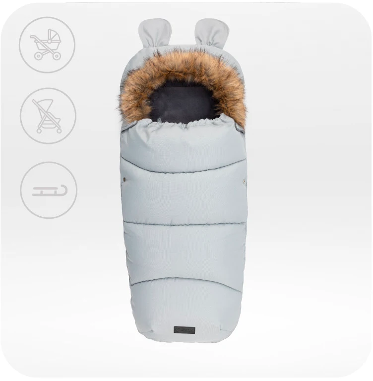 Зимовий конверт MoMi Sleeping bag gray