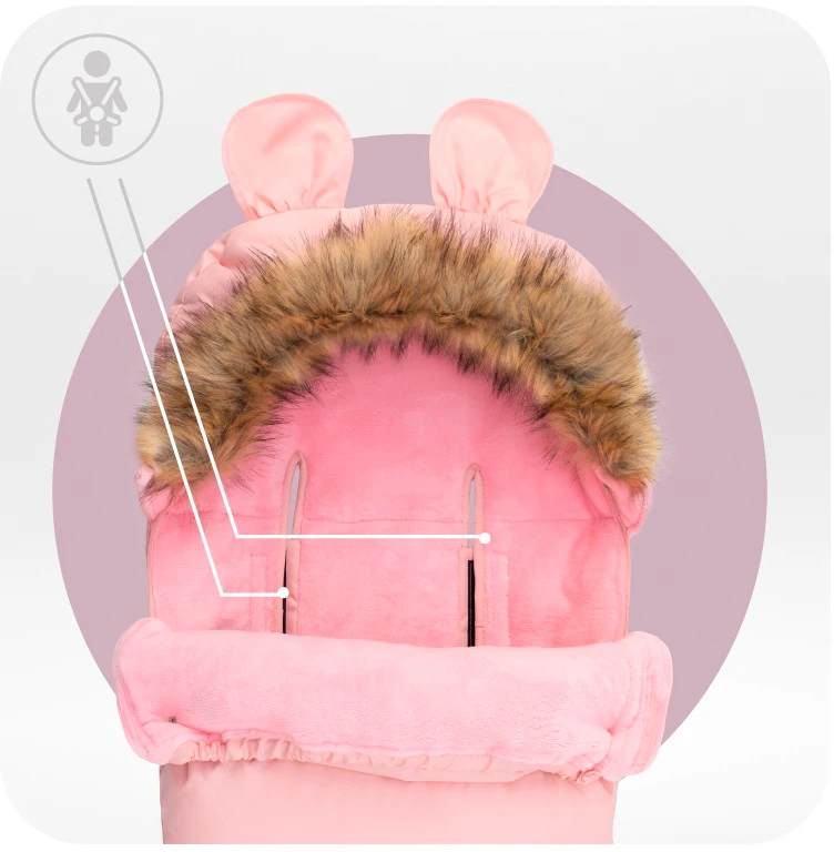 Зимовий конверт MoMi Sleeping bag pink
