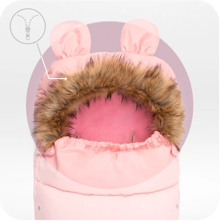 Зимовий конверт MoMi Sleeping bag pink