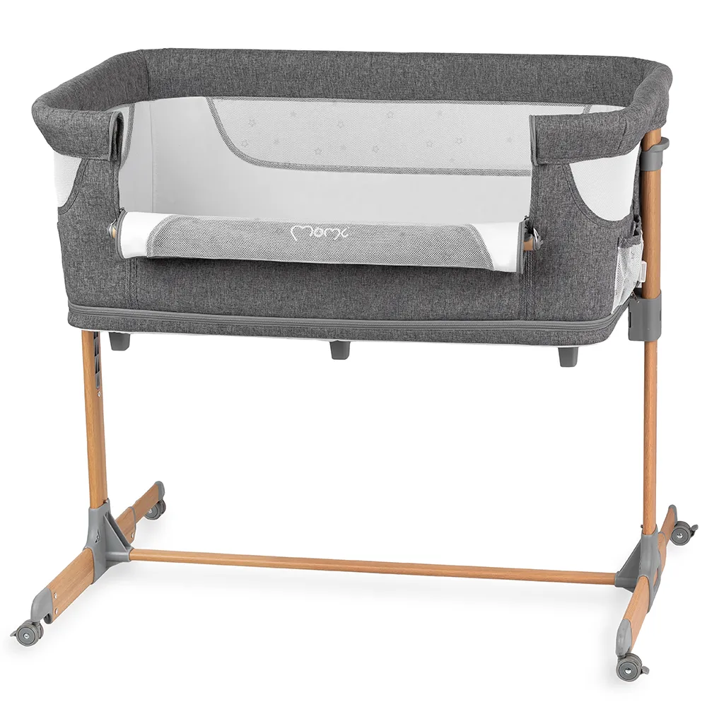 Приставне ліжечко 4 в 1 MoMI SMART BED Gray