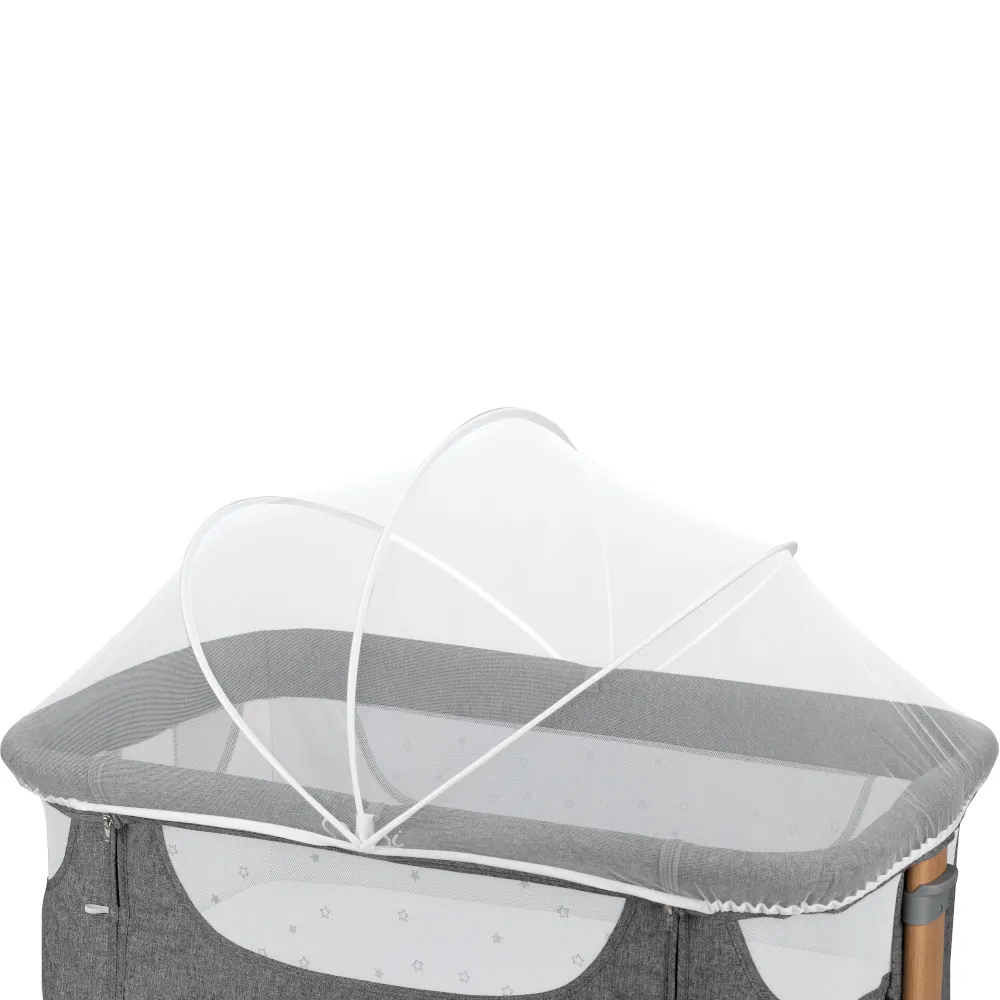 Приставне ліжечко 4 в 1 MoMI SMART BED Gray