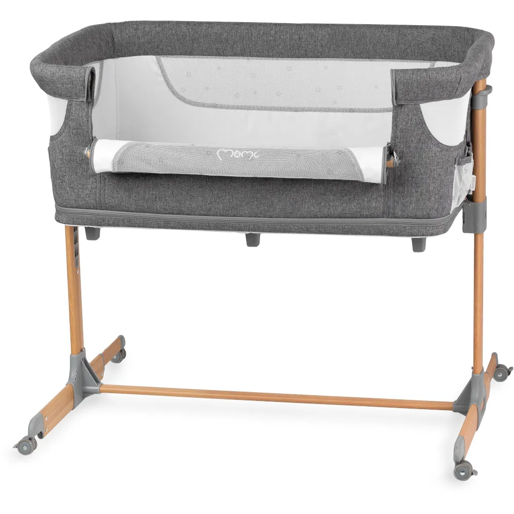 Приставне ліжечко 4 в 1 MoMI SMART BED Gray