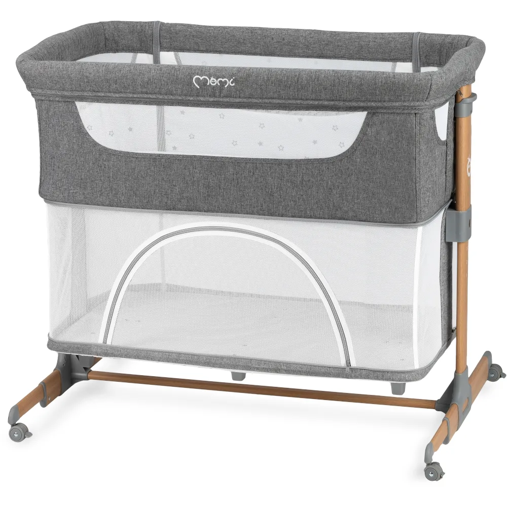Приставне ліжечко 4 в 1 MoMI SMART BED Gray