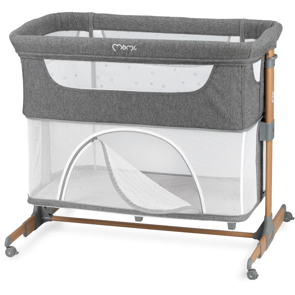 Приставне ліжечко 4 в 1 MoMI SMART BED Gray